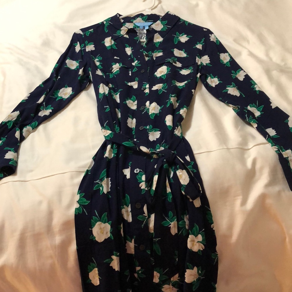 Draper James magnolia shirt dress